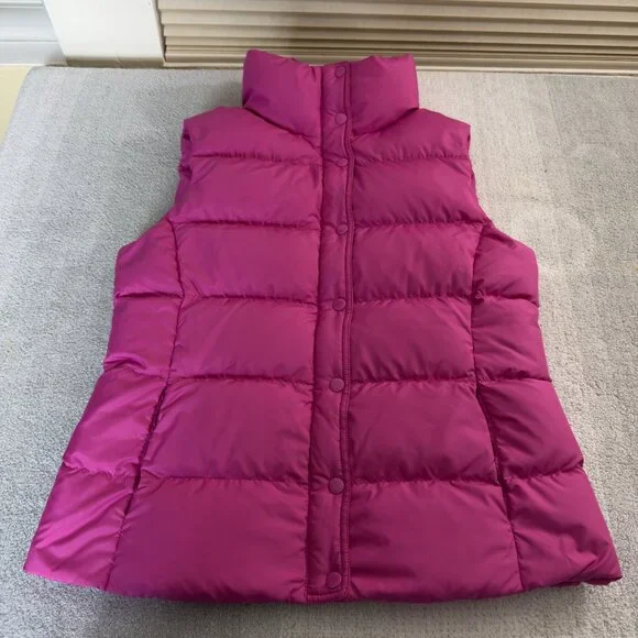 J.Crew Down Puffer Vest Purple /Magenta Size M Pre owned - Picture 12 of 16